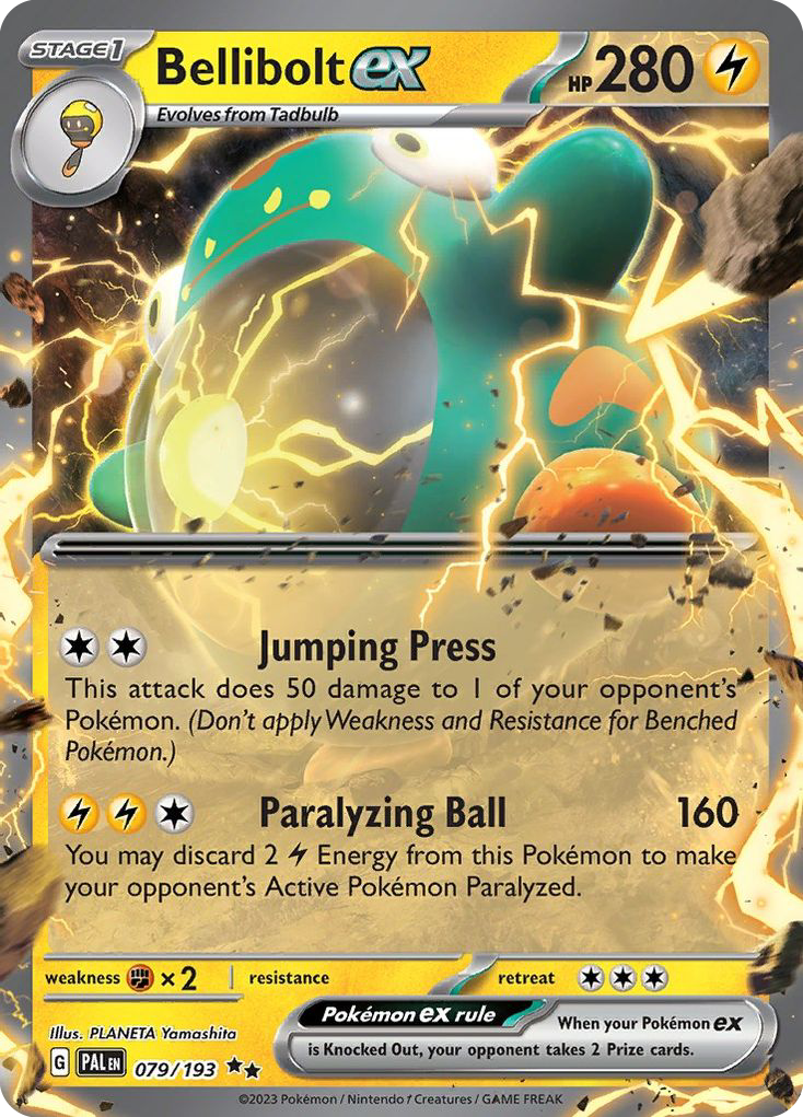 Bellibolt ex sv2-79 Double Rare from Paldea Evolved Set