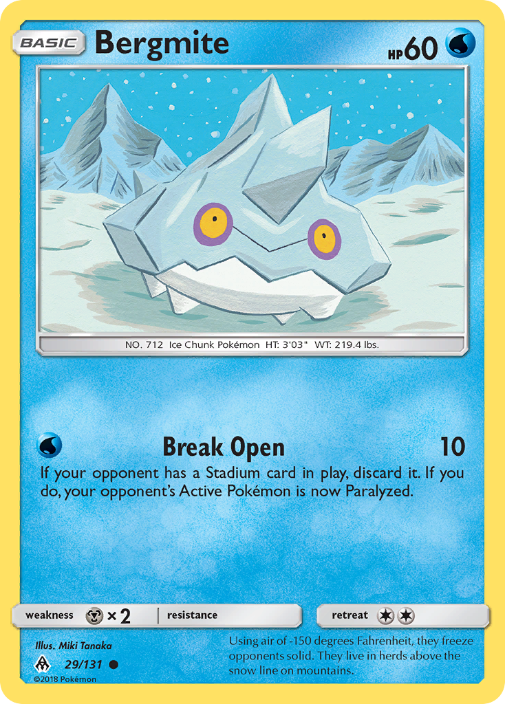 Bergmite sm6-29 Common from Forbidden Light Set