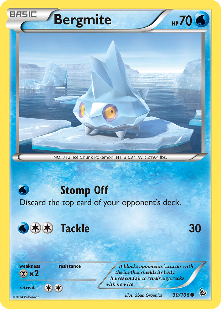 Bergmite xy2-30 Common from Flashfire Set