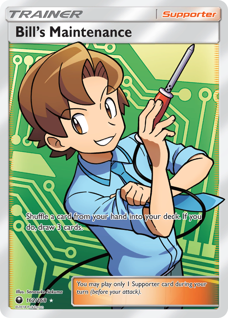 Bill’s Maintenance sm7-162 Rare Ultra from Celestial Storm Set