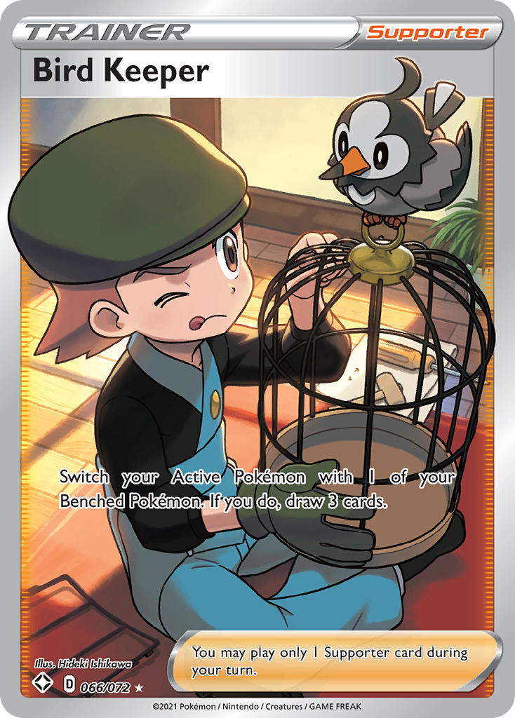 Bird Keeper swsh45-66 Rare Ultra from Shining Fates Set