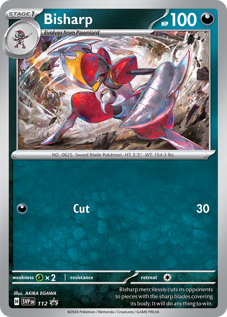 Bisharp svp-112 Promo from Scarlet & Violet Black Star Promos Set