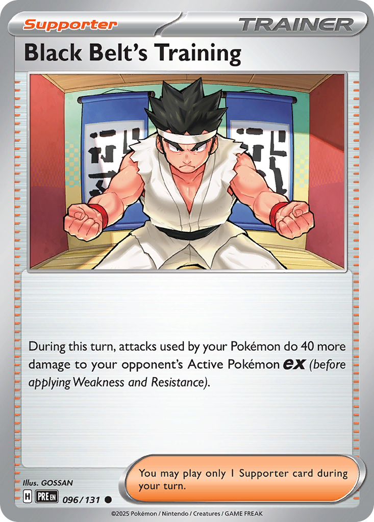 Black Belt’s Training sv8pt5-96 Common from Prismatic Evolutions Set