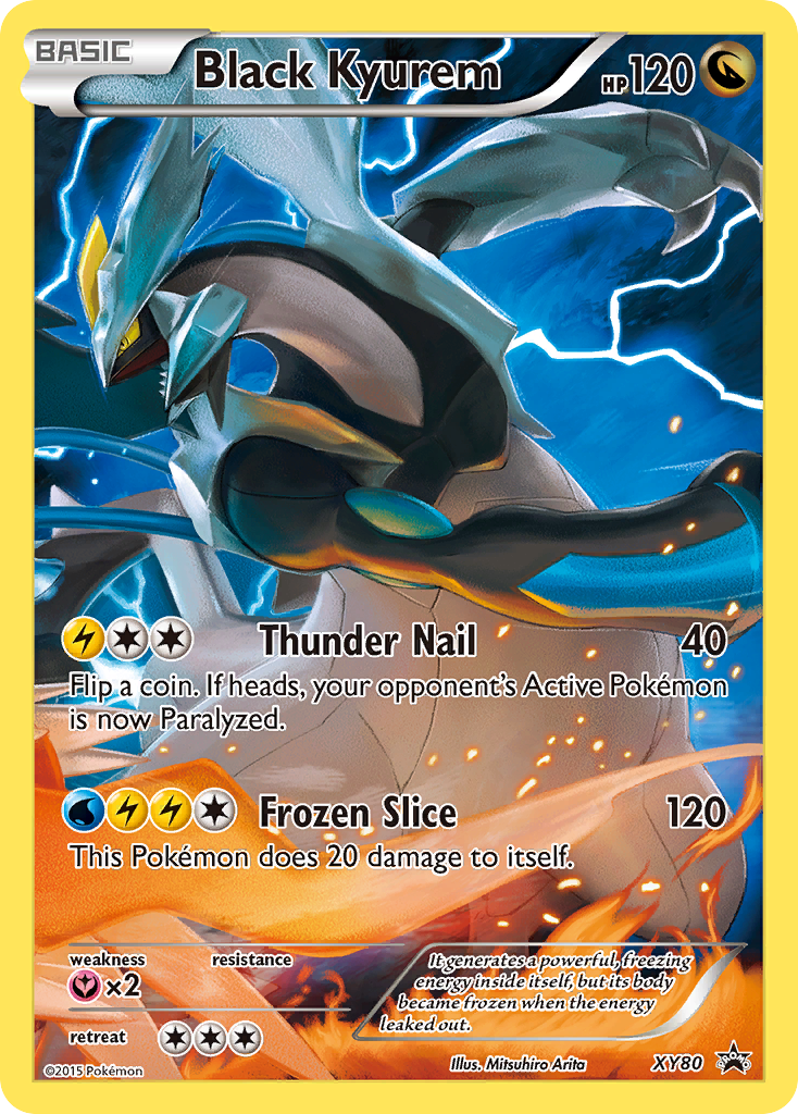 Black Kyurem xyp-XY80 Promo from XY Black Star Promos Set
