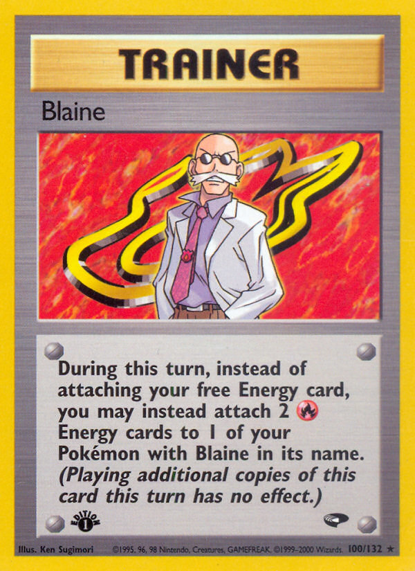 Blaine gym2-100 Rare from Gym Challenge Set