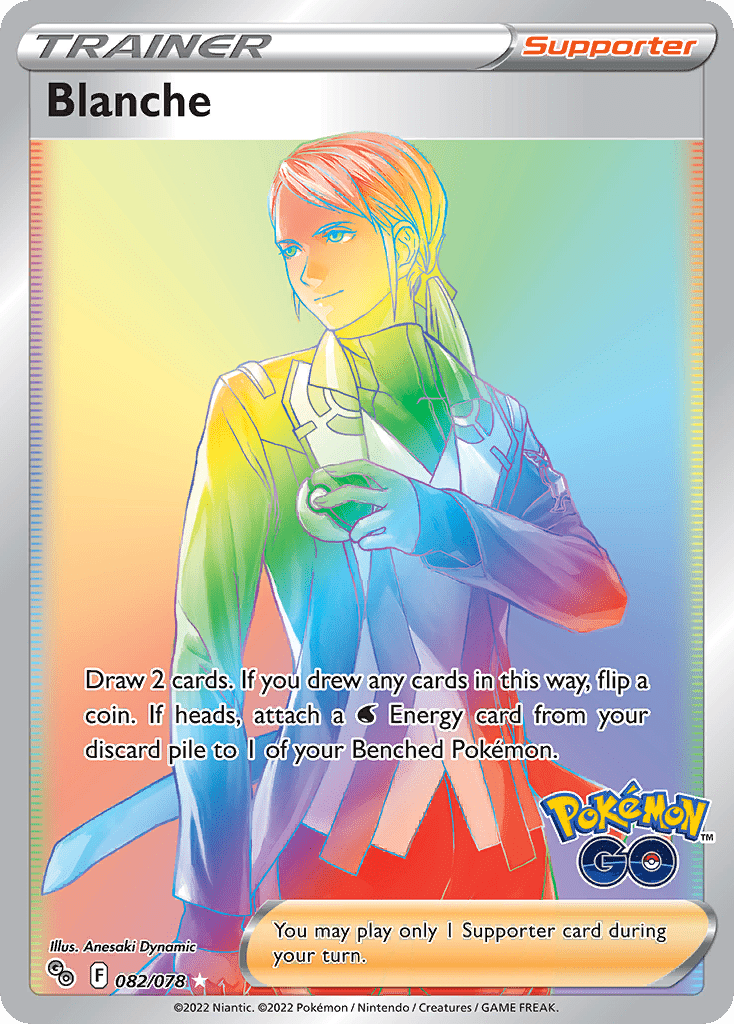 Blanche pgo-82 Rare Rainbow from Pokémon GO Set