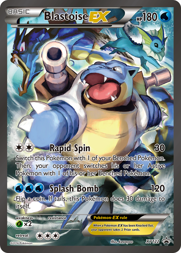 Blastoise-EX xyp-XY122 Promo from XY Black Star Promos Set