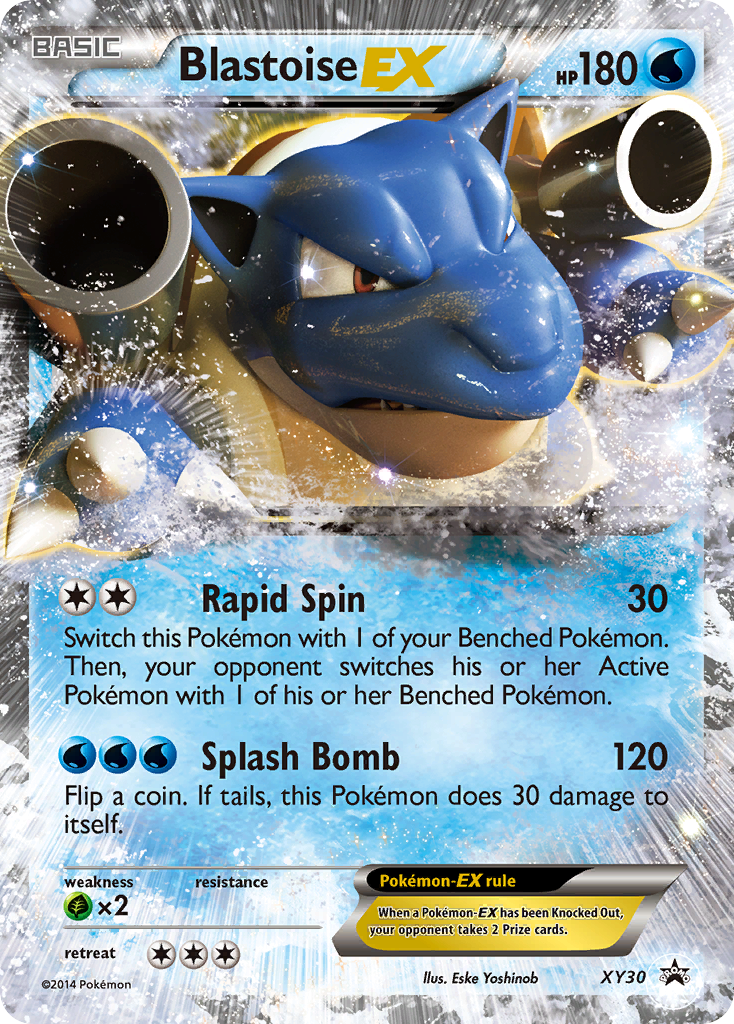 Blastoise-EX xyp-XY30 Promo from XY Black Star Promos Set