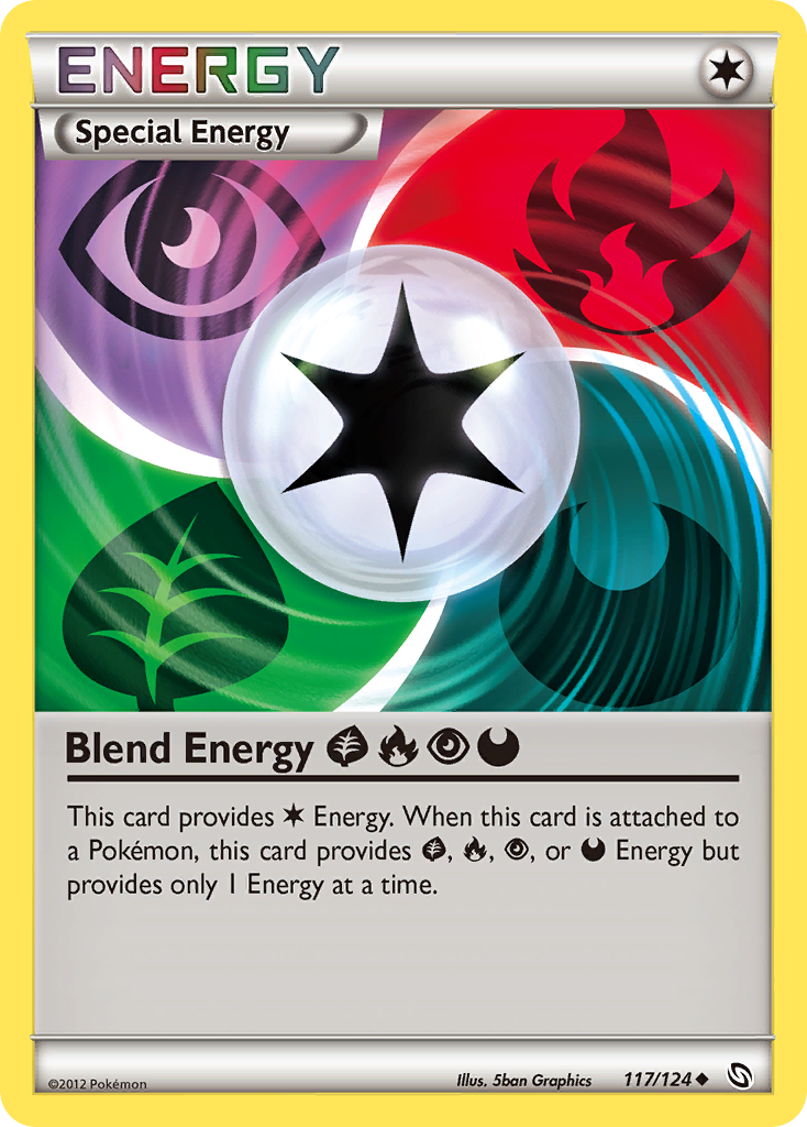 Blend Energy GrassFirePsychicDarkness bw6-117 Uncommon from Dragons Exalted Set