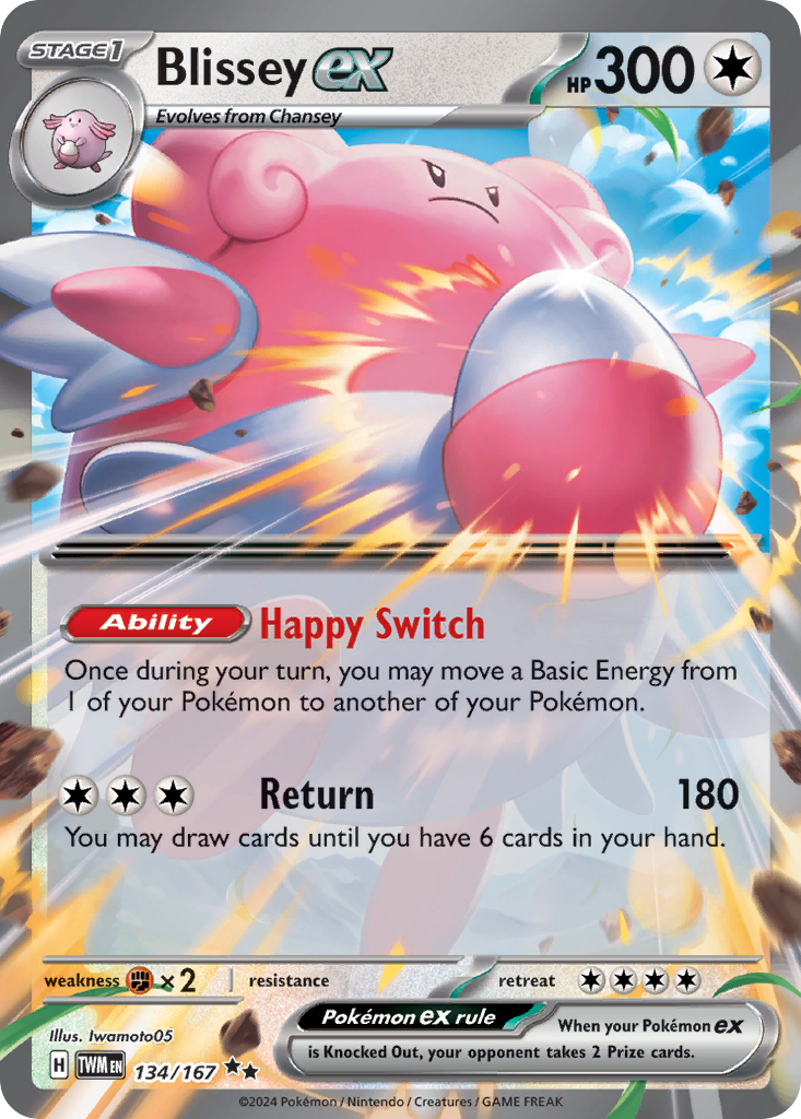 Blissey ex sv6-134 Double Rare from Twilight Masquerade Set