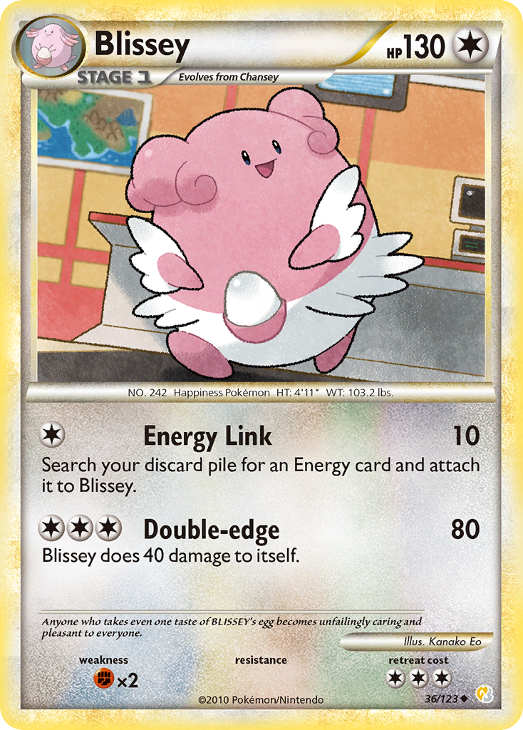 Blissey hgss1-36 Uncommon from HeartGold & SoulSilver Set