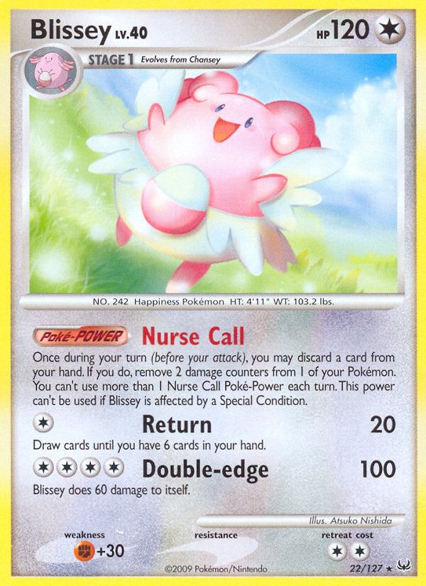 Blissey pl1-22 Rare from Platinum Set