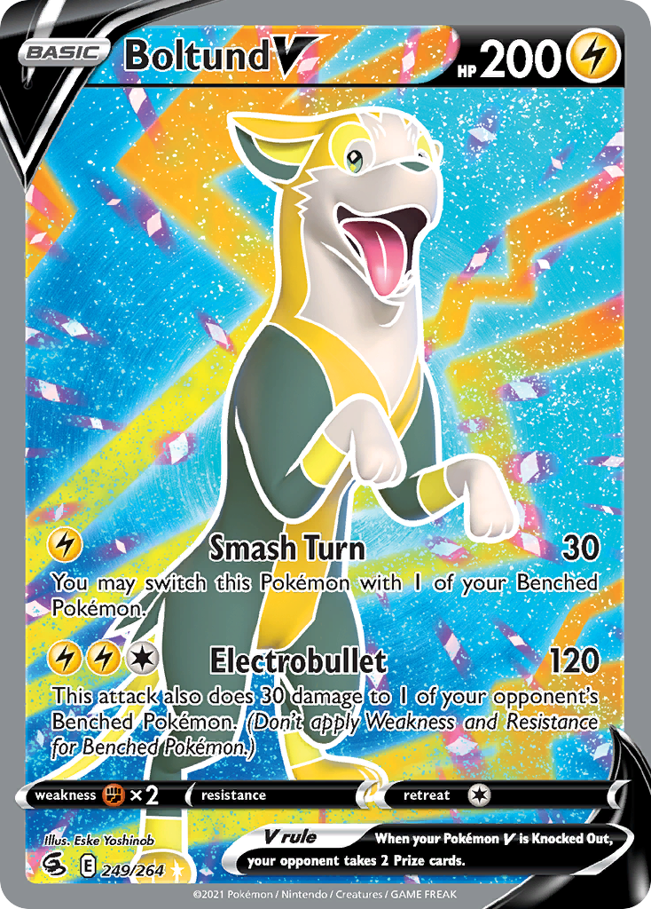Boltund V swsh8-249 Rare Ultra from Fusion Strike Set