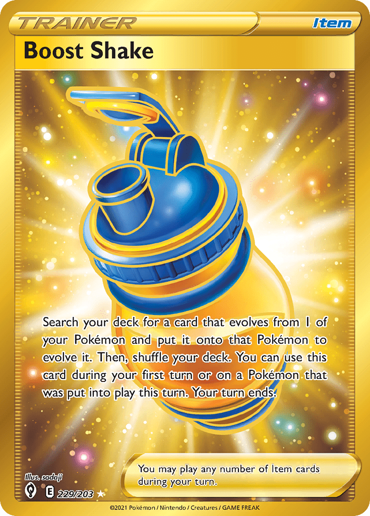 Boost Shake swsh7-229 Rare Secret from Evolving Skies Set