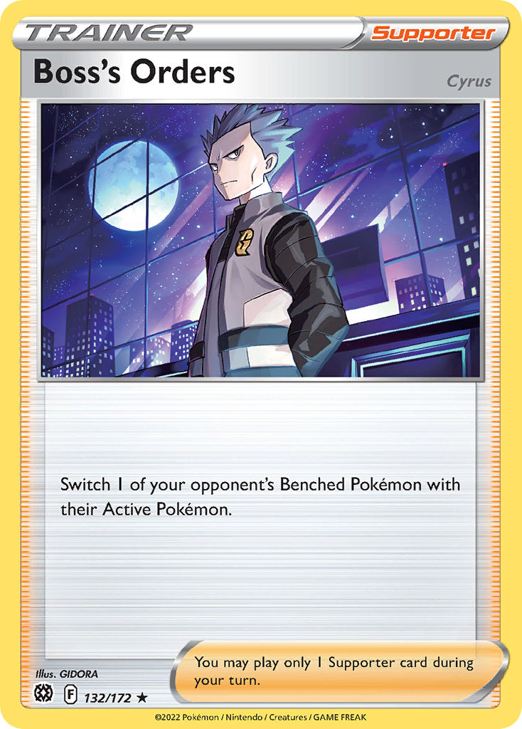 Boss’s Orders swsh9-132 Rare Holo from Brilliant Stars Set