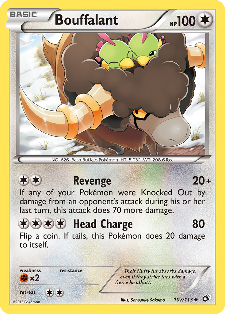 Bouffalant bw11-107 Uncommon from Legendary Treasures Set