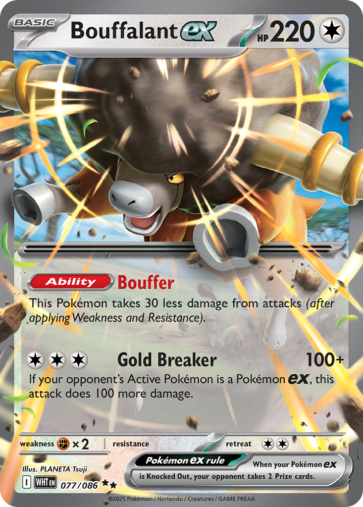 Bouffalant ex rsv10pt5-77 Double Rare from White Flare Set