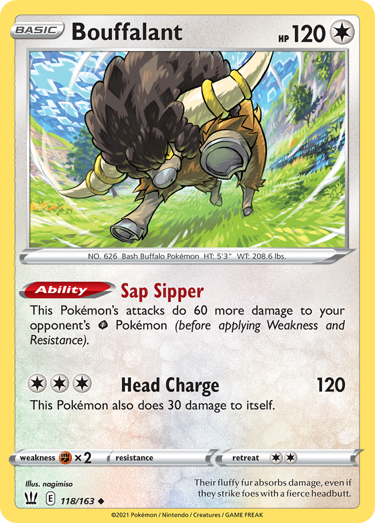 Bouffalant swsh5-118 Uncommon from Battle Styles Set