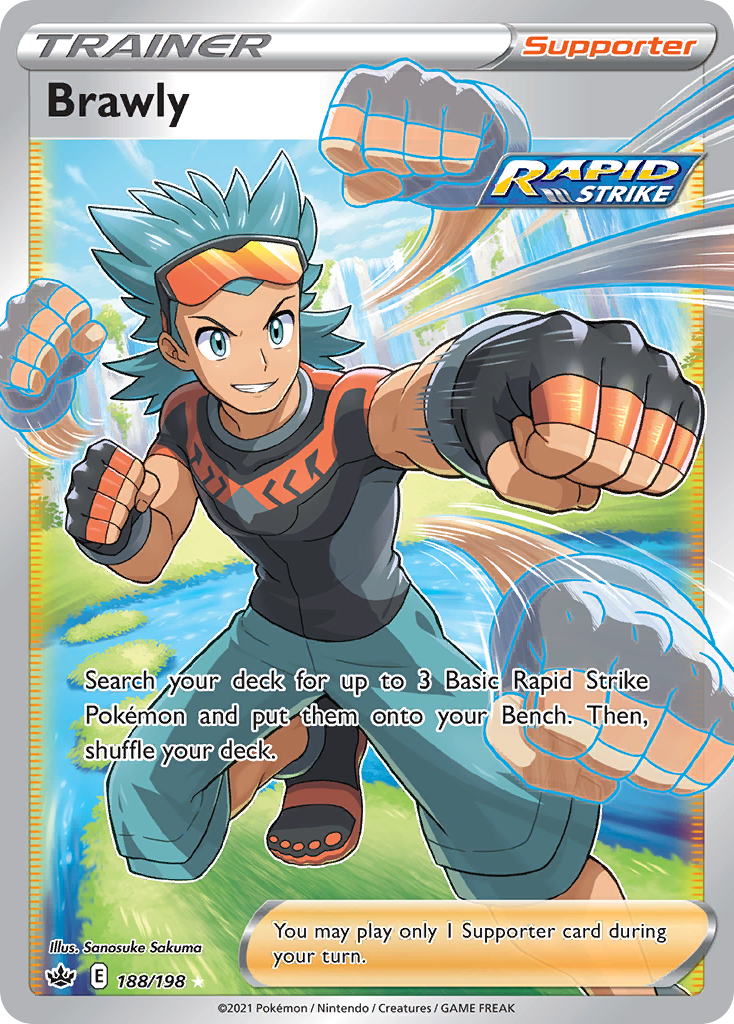 Brawly swsh6-188 Rare Ultra from Chilling Reign Set