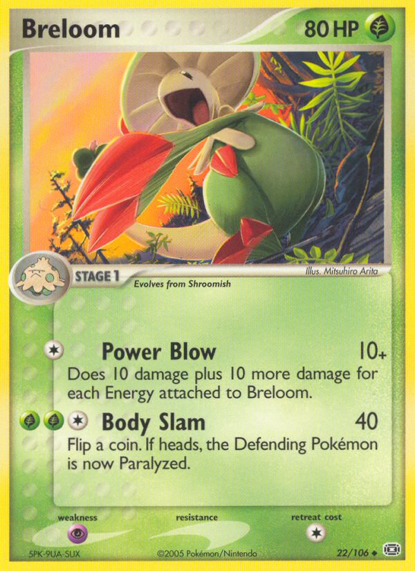 Breloom ex9-22 Uncommon from Emerald Set