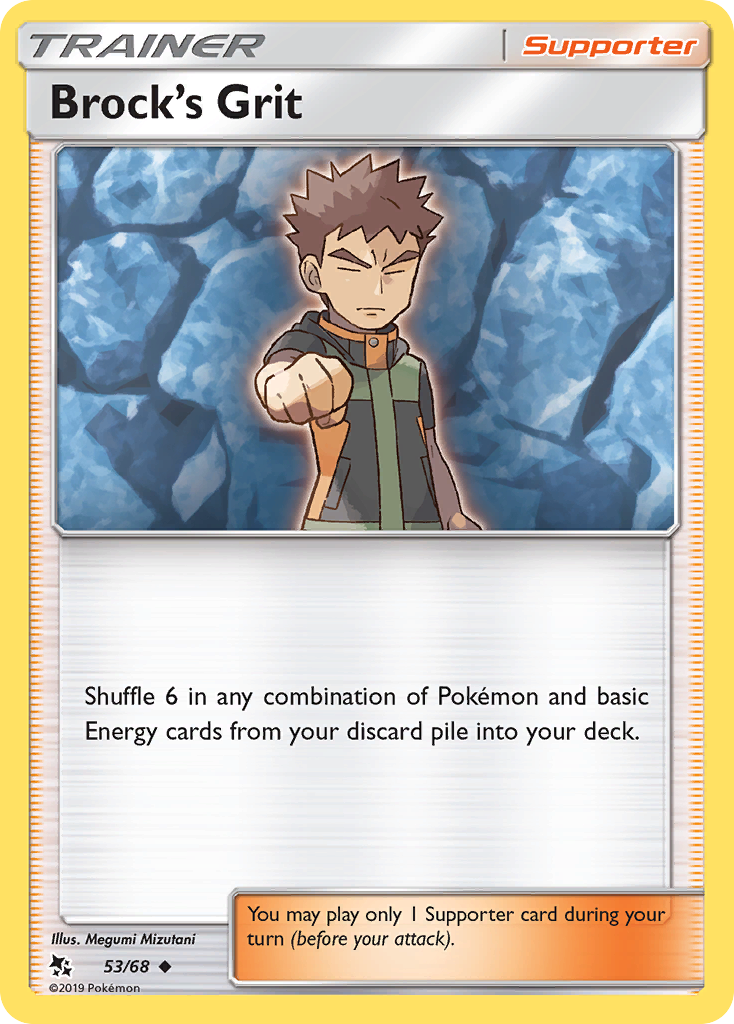 Brock’s Grit sm115-53 Uncommon from Hidden Fates Set