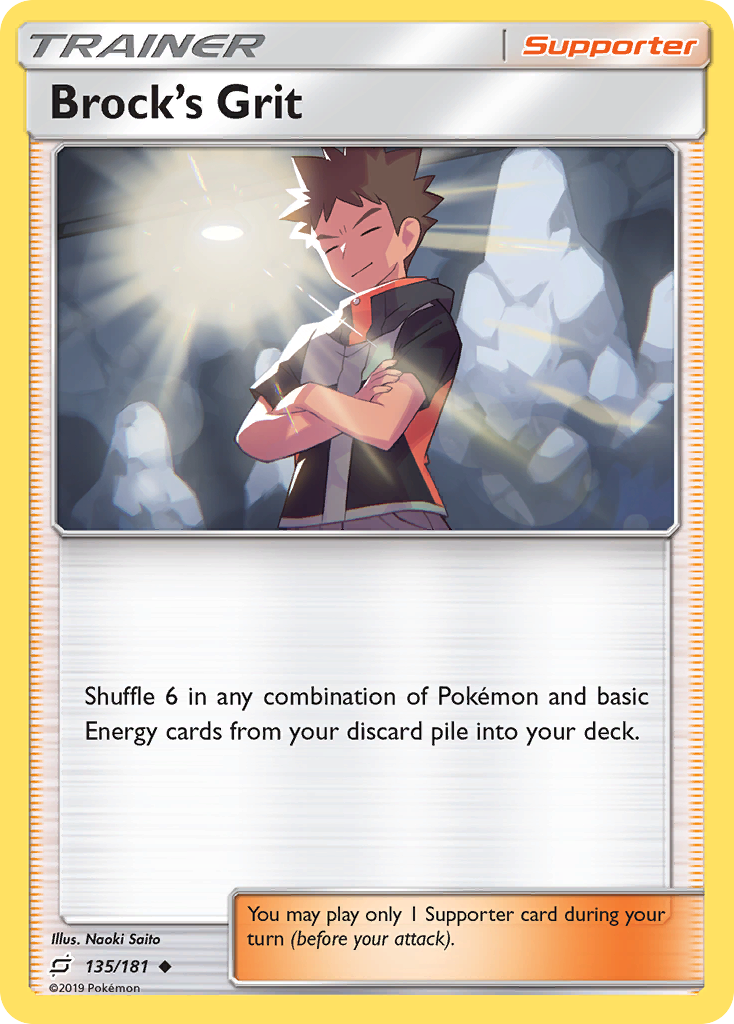 Brock’s Grit sm9-135 Uncommon from Team Up Set
