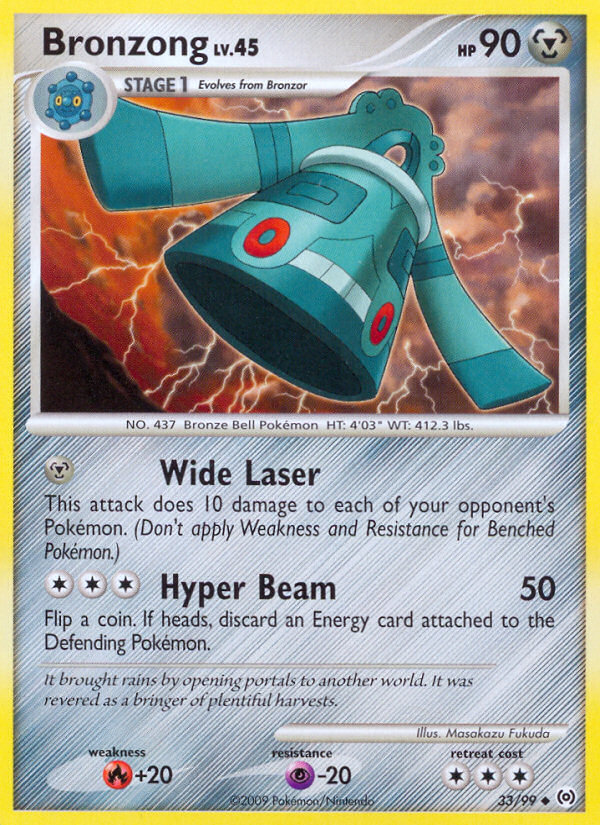 Bronzong pl4-33 Uncommon from Arceus Set