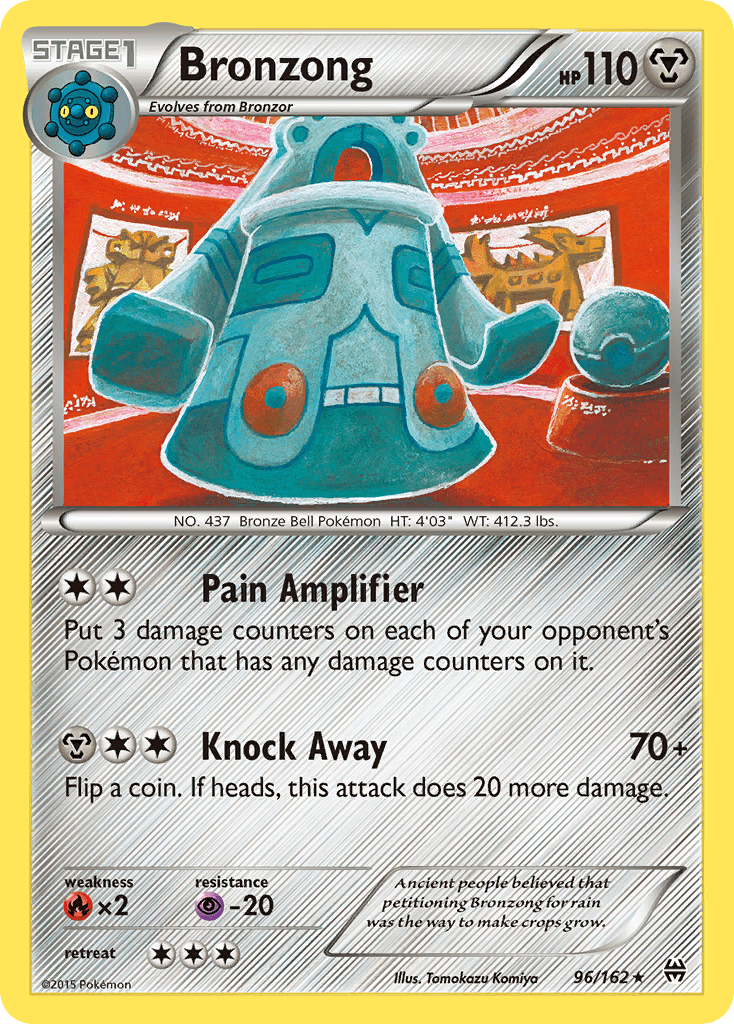 Bronzong xy8-96 Rare from BREAKthrough Set