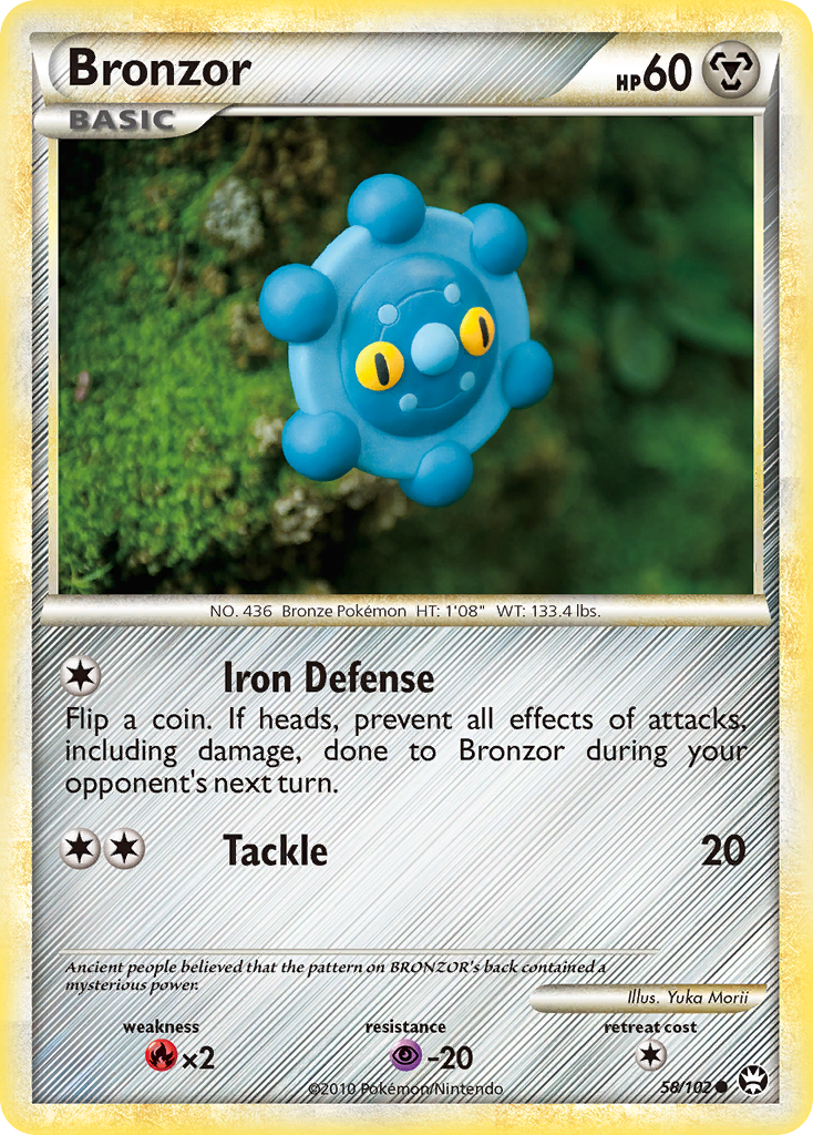 Bronzor hgss4-58 Common from HS—Triumphant Set