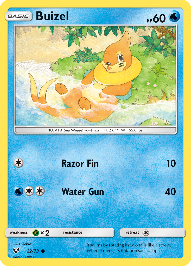 Buizel sm35-22 Common from Shining Legends Set