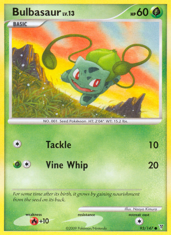 Bulbasaur pl3-93 Common from Supreme Victors Set