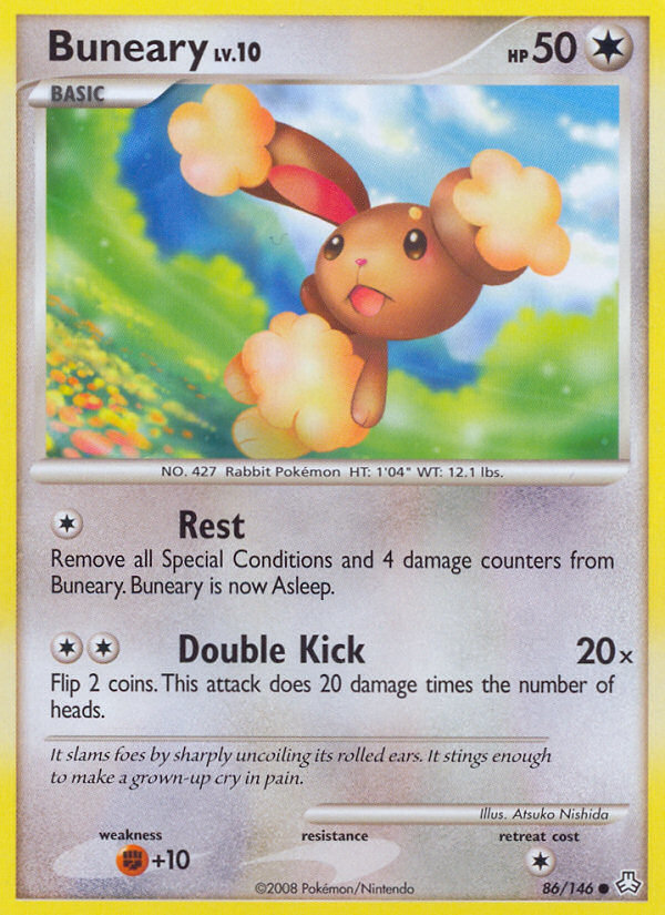 Buneary dp6-86 Common from Legends Awakened Set
