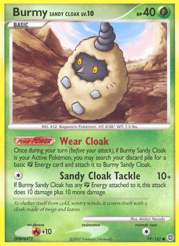 Burmy Sandy Cloak dp3-79 Common from Secret Wonders Set