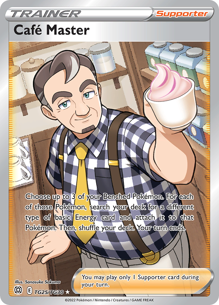 Café Master swsh9tg-TG25 Rare Ultra from Brilliant Stars Trainer Gallery Set