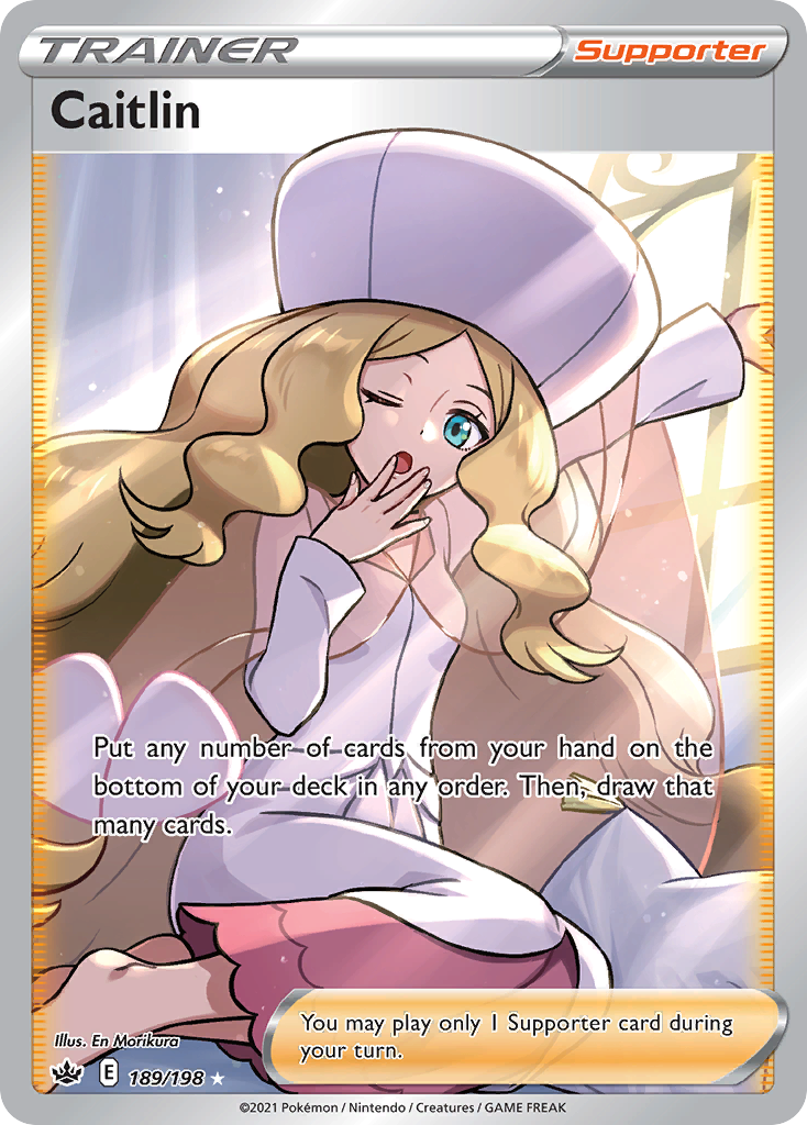 Caitlin swsh6-189 Rare Ultra from Chilling Reign Set