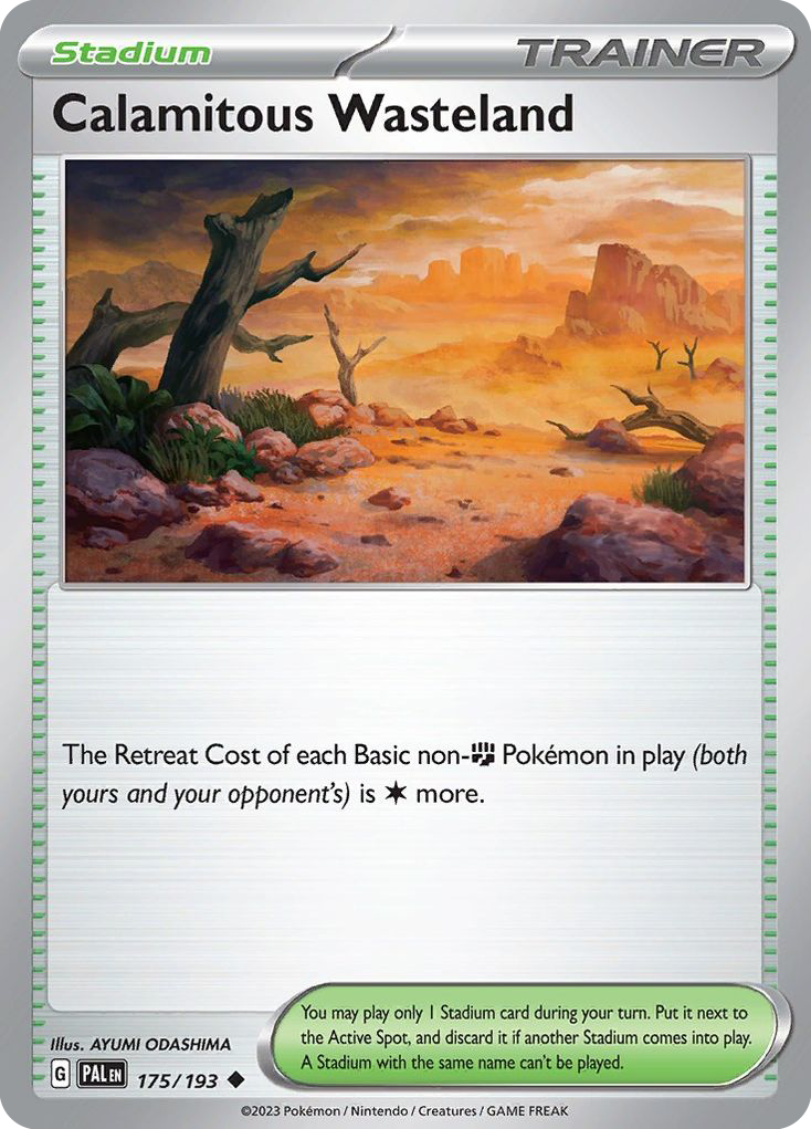 Calamitous Wasteland sv2-175 Uncommon from Paldea Evolved Set