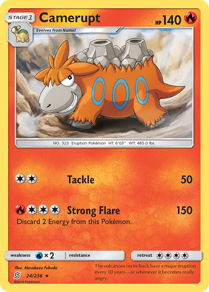 Camerupt sm11-24 Rare from Unified Minds Set