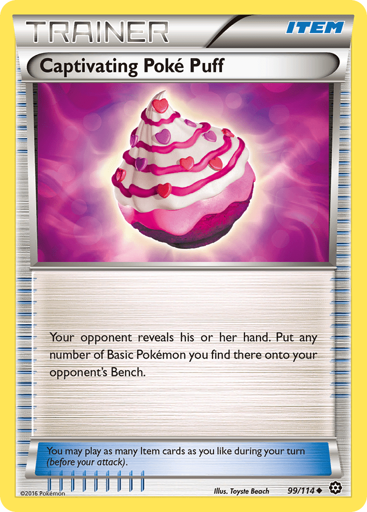 Captivating Poké Puff xy11-99 Uncommon from Steam Siege Set