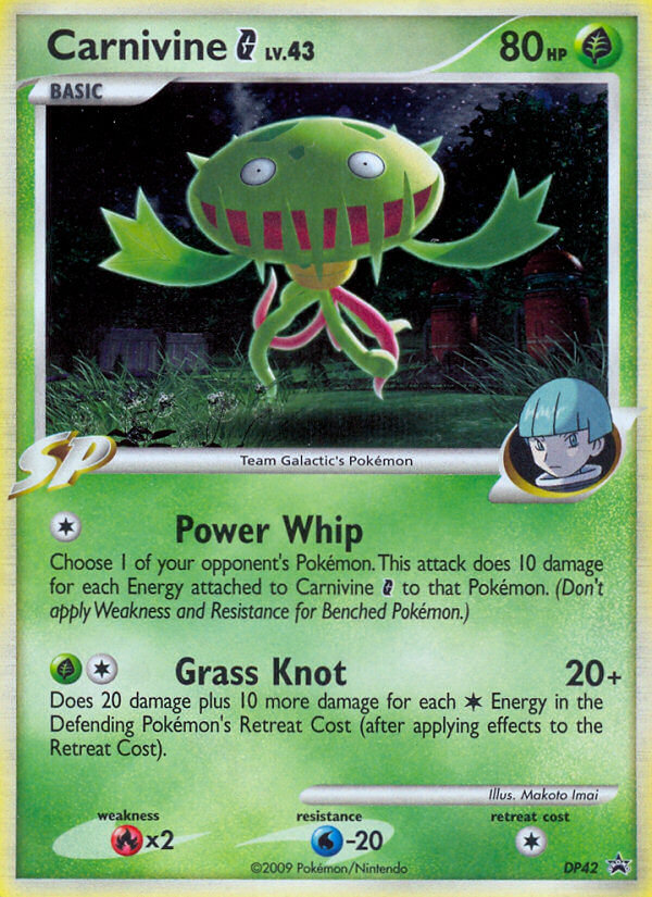 Carnivine G dpp-DP42 Promo from DP Black Star Promos Set