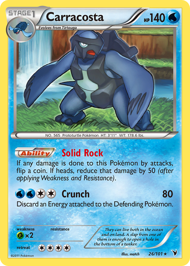 Carracosta bw3-26 Rare from Noble Victories Set