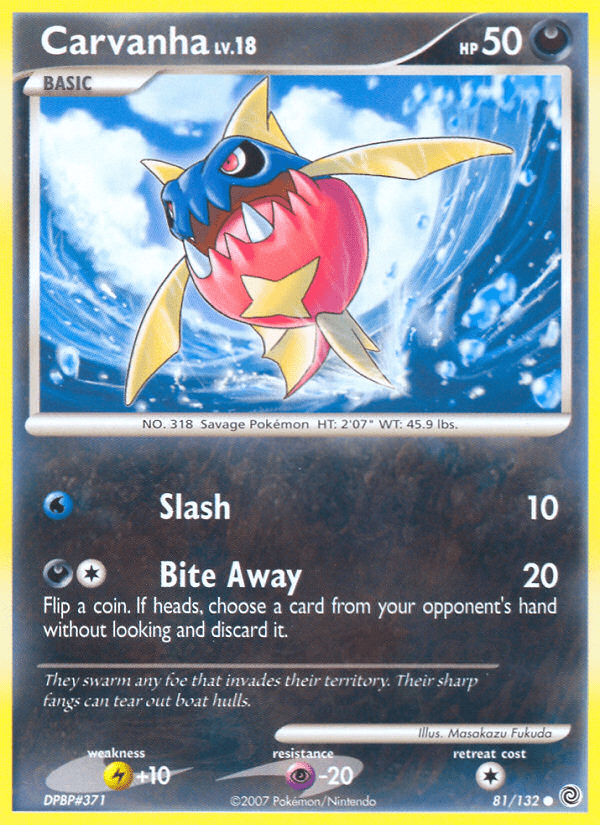 Carvanha dp3-81 Common from Secret Wonders Set