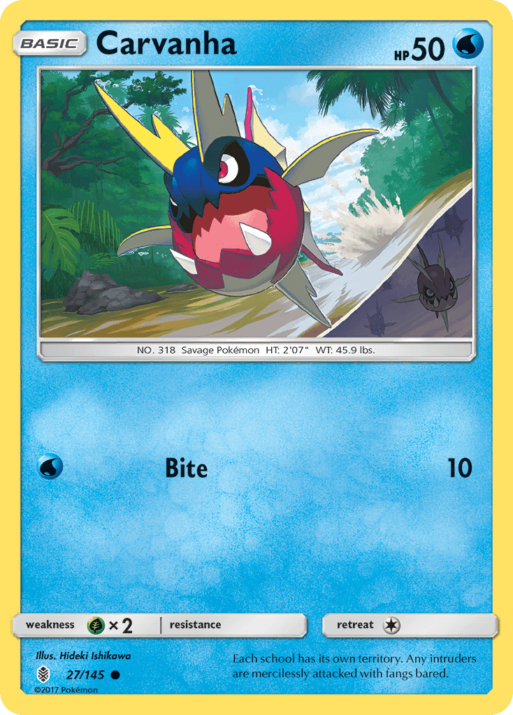 Carvanha sm2-27 Common from Guardians Rising Set