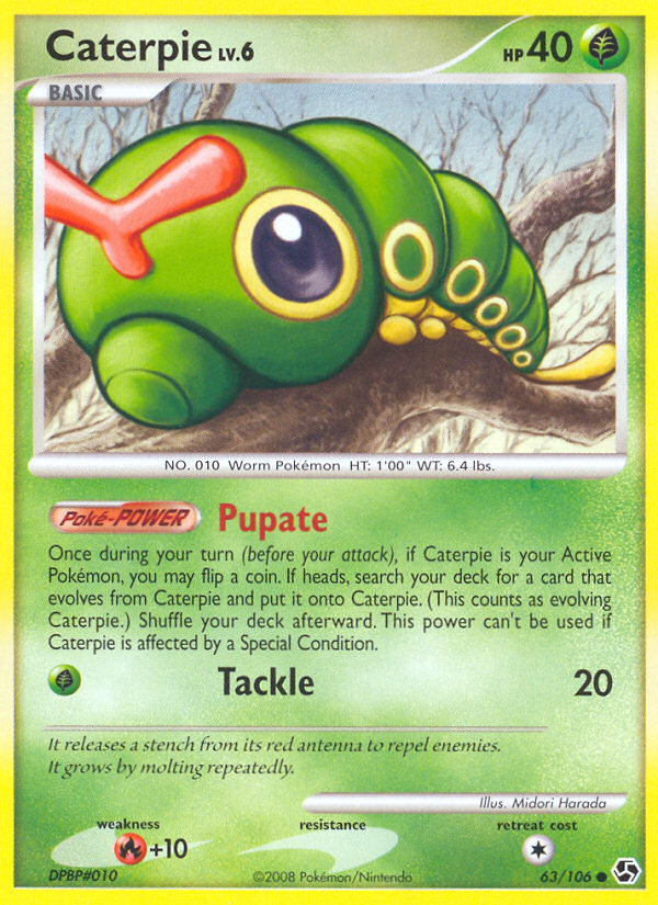 Caterpie dp4-63 Common from Great Encounters Set