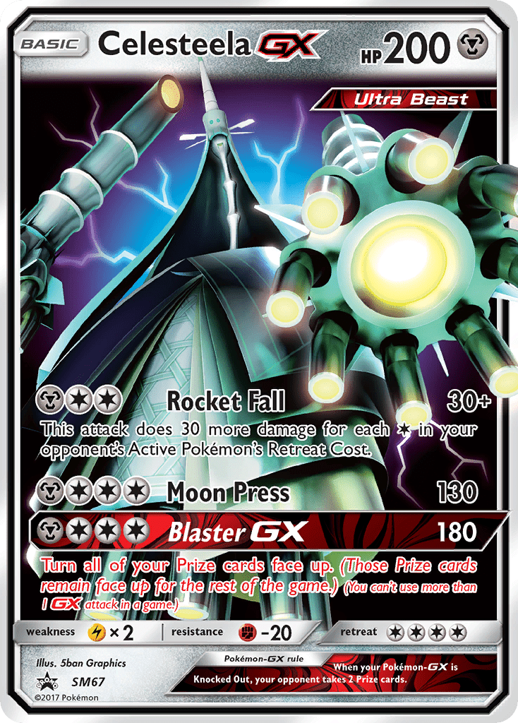 Celesteela-GX smp-SM67 Promo from SM Black Star Promos Set