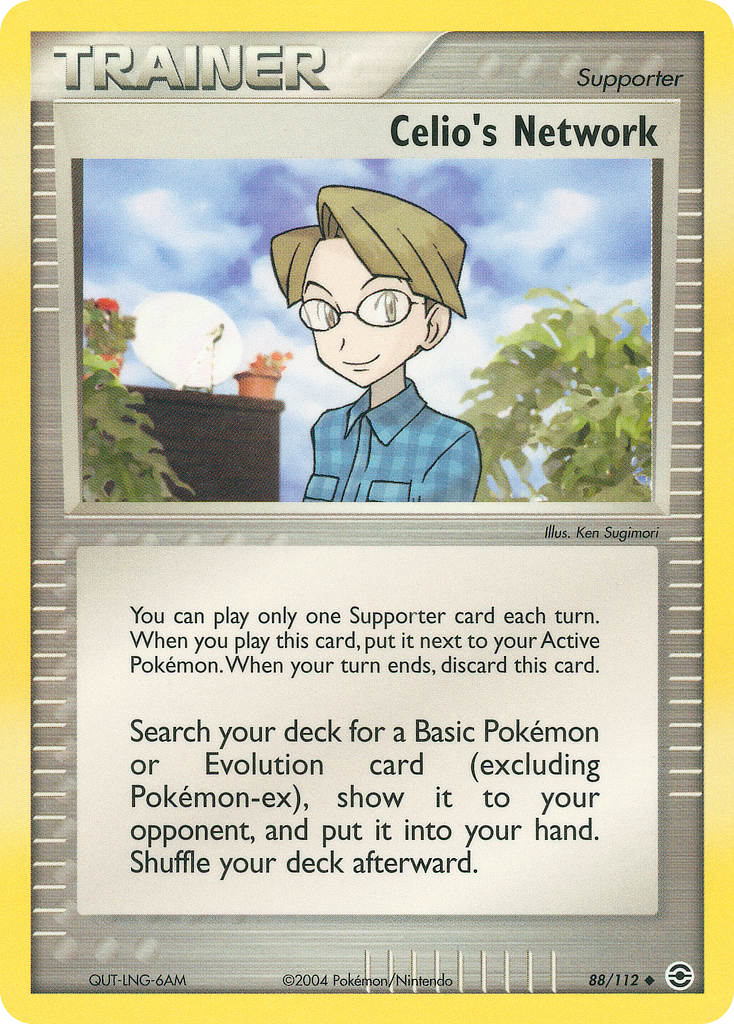 Celio’s Network ex6-88 Uncommon from FireRed & LeafGreen Set
