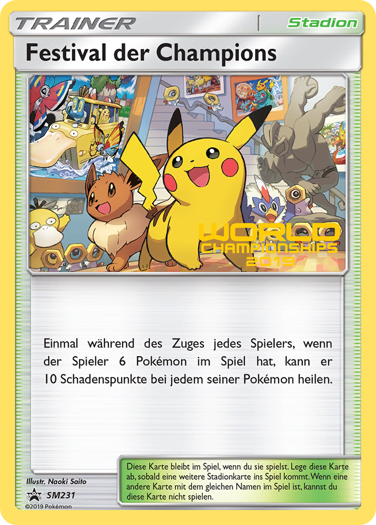 Champions Festival smp-SM231 Promo from SM Black Star Promos Set