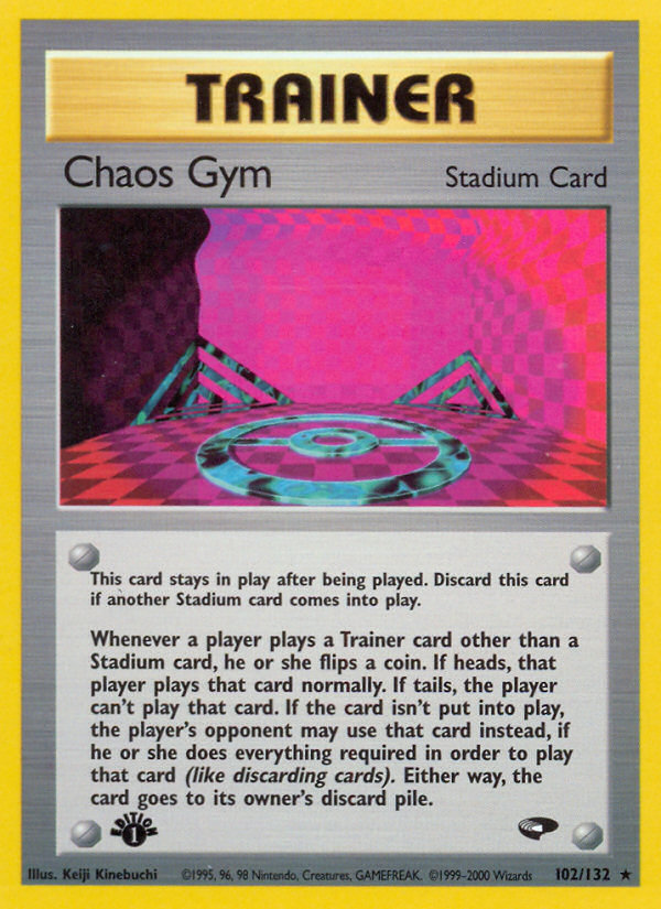 Chaos Gym gym2-102 Rare from Gym Challenge Set