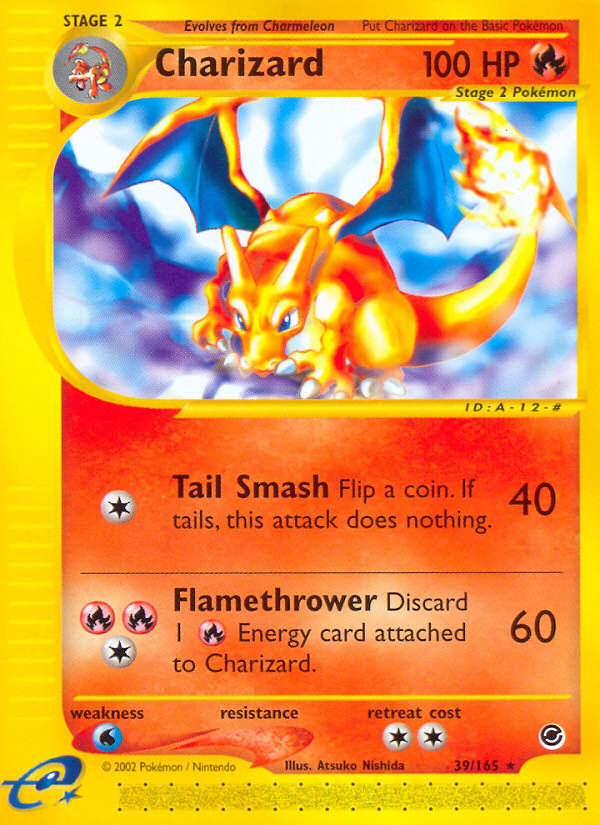 Charizard ecard1-39 Rare from  Set
