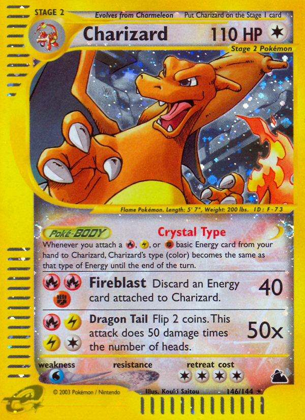 Charizard ecard3-146 Rare Secret from Skyridge Set