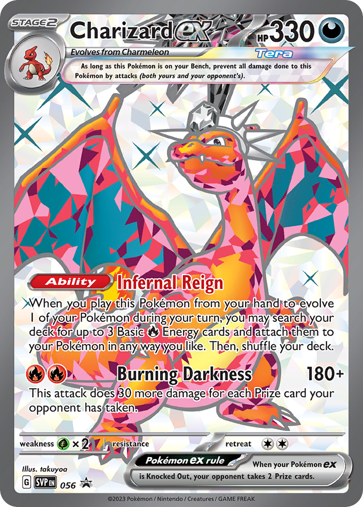 Charizard ex svp-56 Promo from Scarlet & Violet Black Star Promos Set